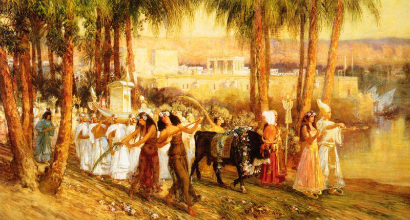 Frederick Arthur Bridgman Procession in Honor of Isis France oil painting art